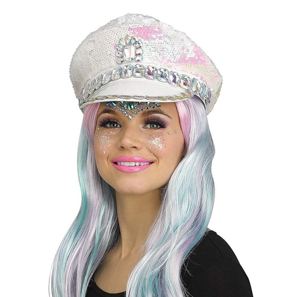 Jeweled Mermaid Captain Hat - Picture 4 of 10